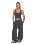 Womens Sott Origin Trakpant Charcoal Relaxed Pants - Grey
