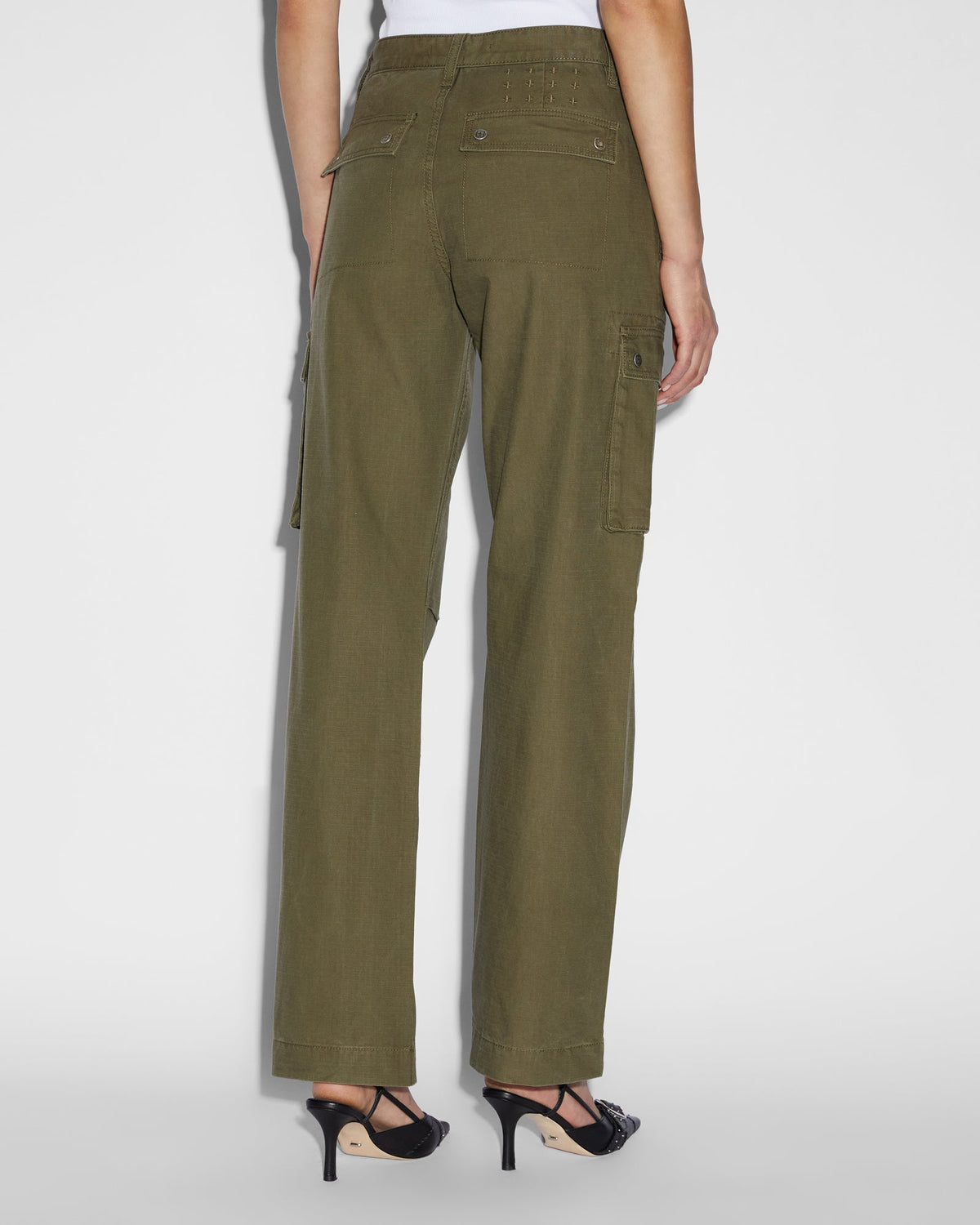 Womens Squad Cargo Khaki Pants - Khaki