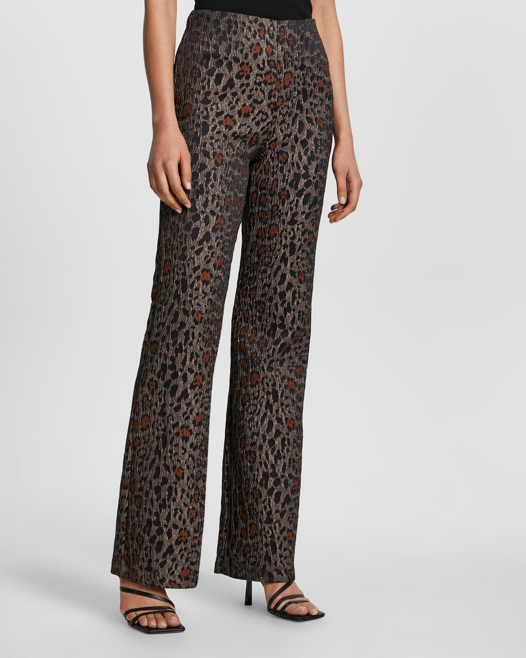 Womens Three Am Pant Leopard Flare Pants - Multi Colour