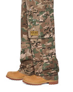 Mens Trooper Cargo Pant Woodland Straight Pants - Green