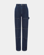 Womens Playback Carpenter Legacy Straight Denim Jeans - Denim