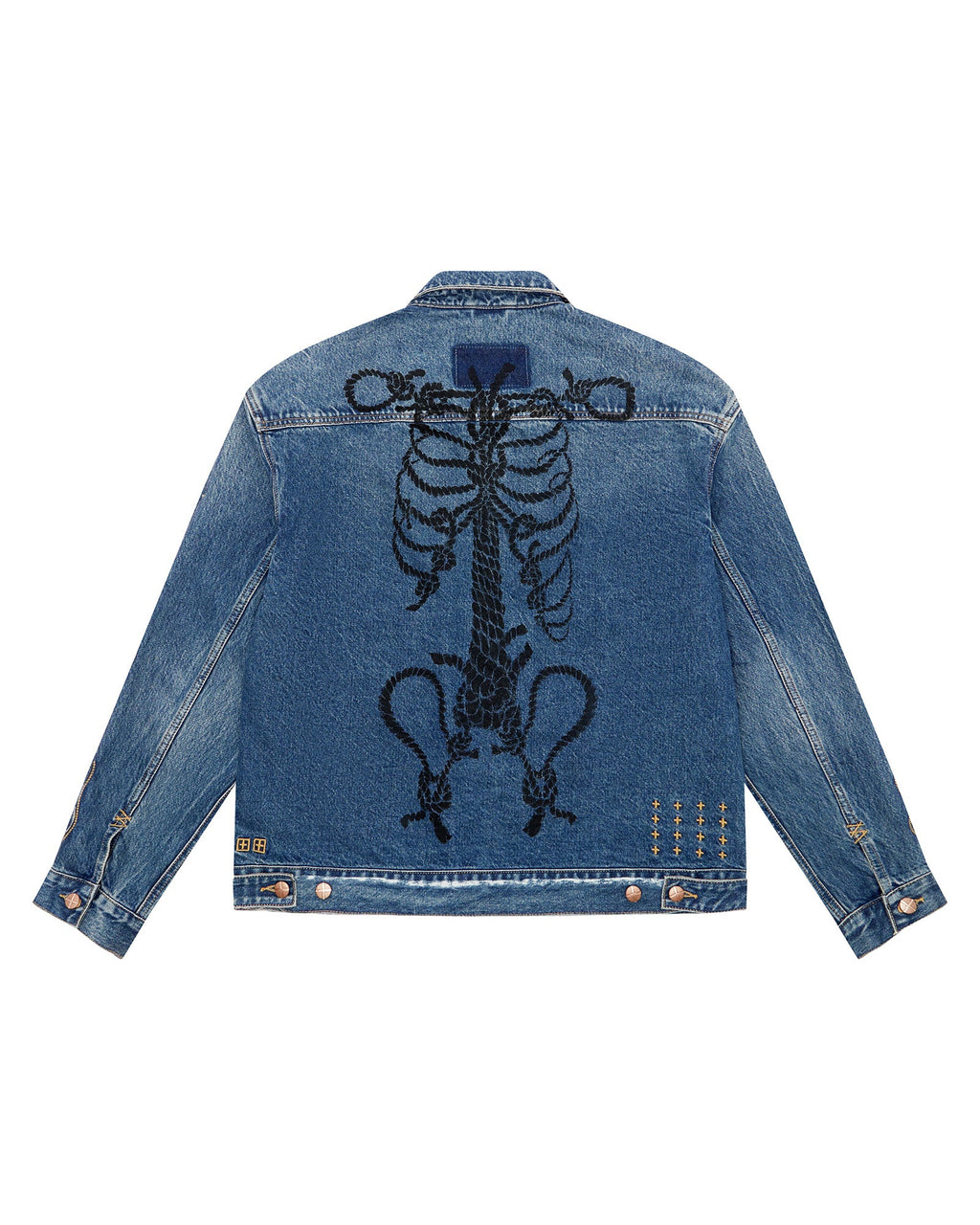 Mens Roped Doubledown Oh G Jacket Antique Kraft Oversized Jackets - Denim