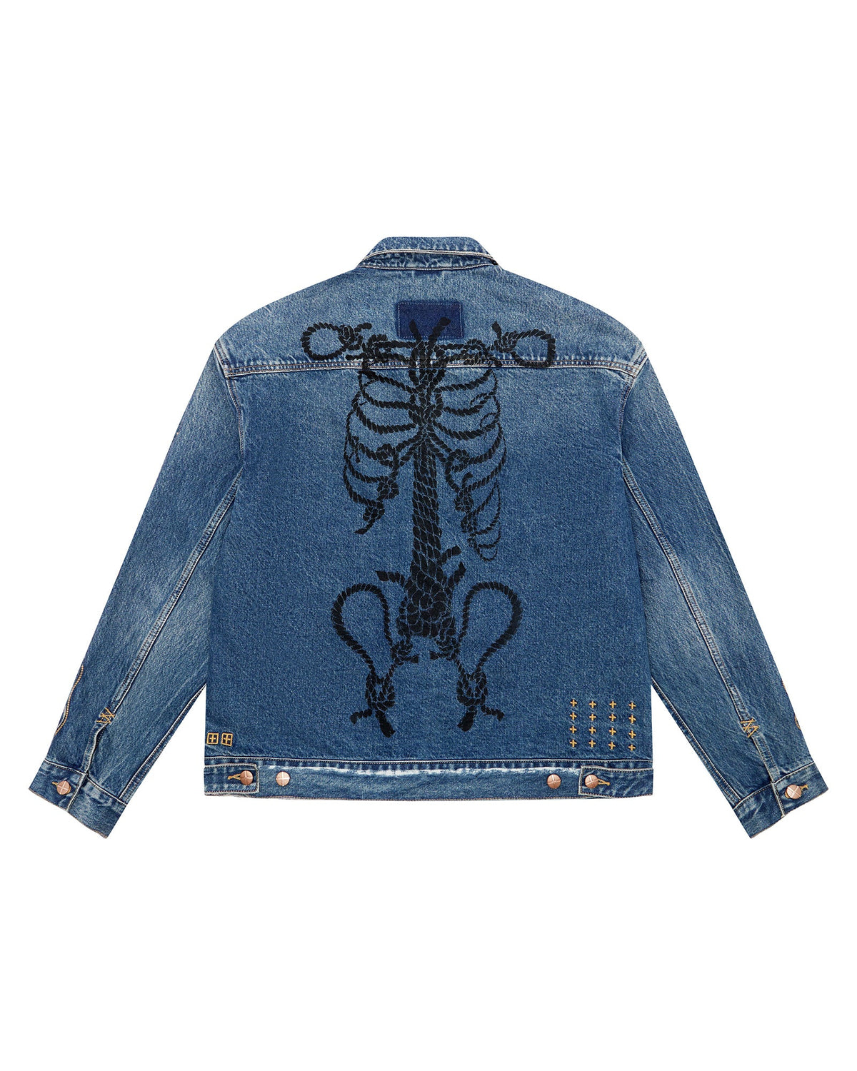 Mens Roped Doubledown Oh G Jacket Antique Kraft Oversized Jackets - Denim