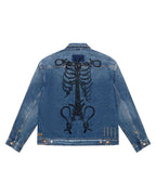 Mens Roped Doubledown Oh G Jacket Antique Kraft Oversized Jackets - Denim