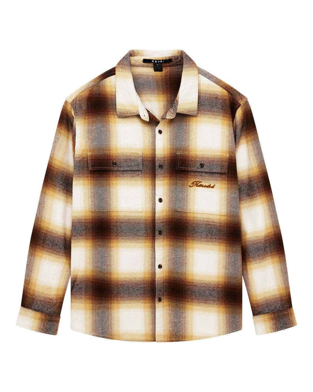 Mens Rosebowl Ls Shirt Burnt Orange Regular Shirts - Orange