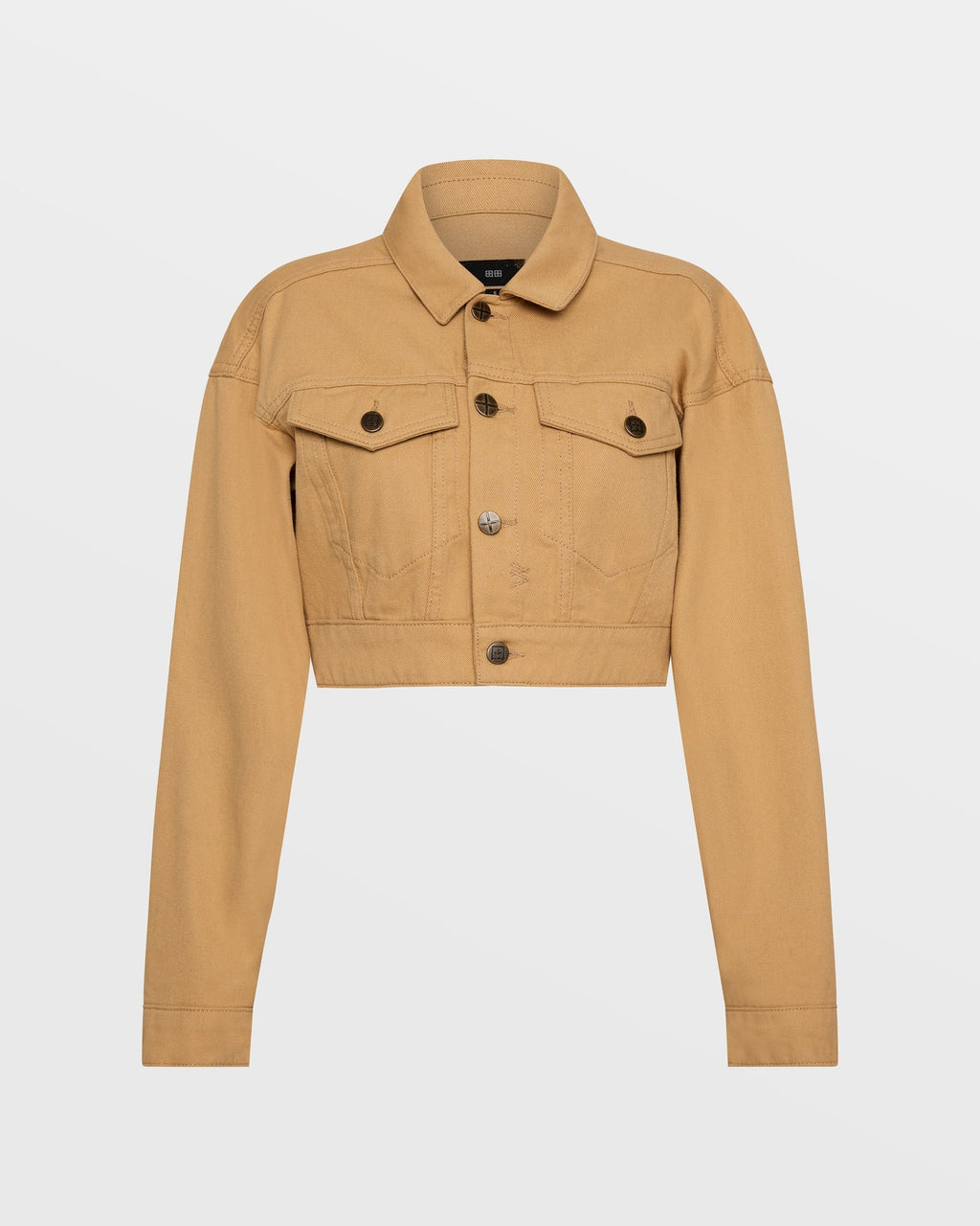 Womens Kommand Jacket Caramel Cropped Jackets - Tan