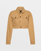 Womens Kommand Jacket Caramel Cropped Jackets - Tan