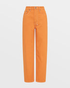 Womens Brooklyn Jean Flame Straight Denim Jeans - Orange