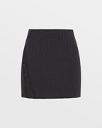 Womens Transcend Micro Mini Silver Fitted Skirts - Grey