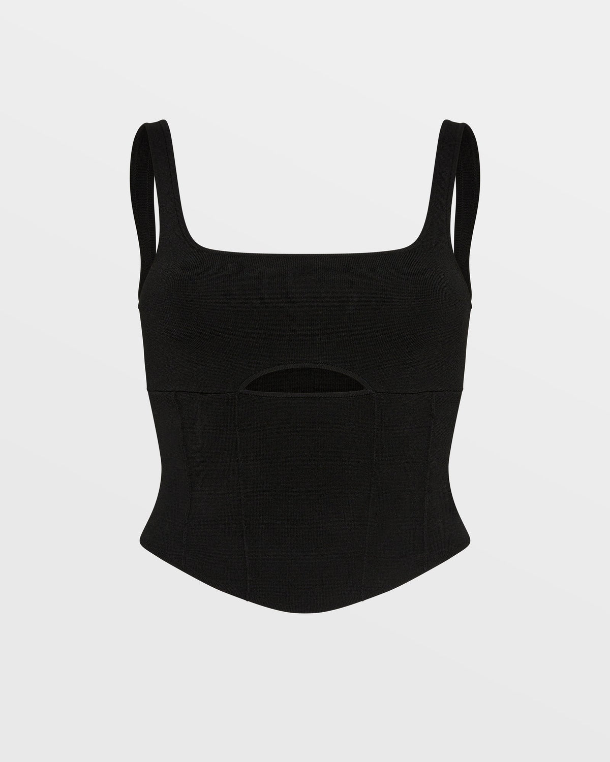 Womens Vertigo Bustier Black Fitted Fashion Tops - Black