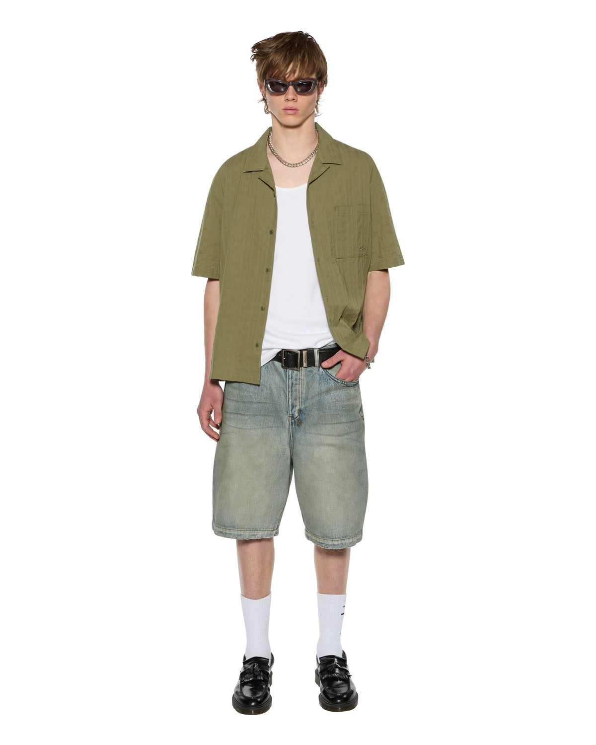 Mens 1999 Diner Ss Shirt Khaki Regular Shirts - Khaki