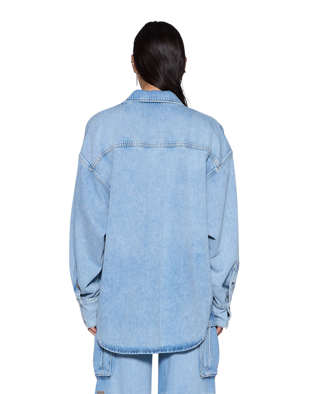 Womens Astra Denim Ls Shirt Spirit Oversized Shirts - Denim