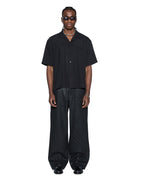 Mens End Diner Ss Shirt Satin Black Regular Shirts - Black