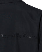 Mens Hbl Diner Ss Shirt Satin Black Regular Shirts - Black