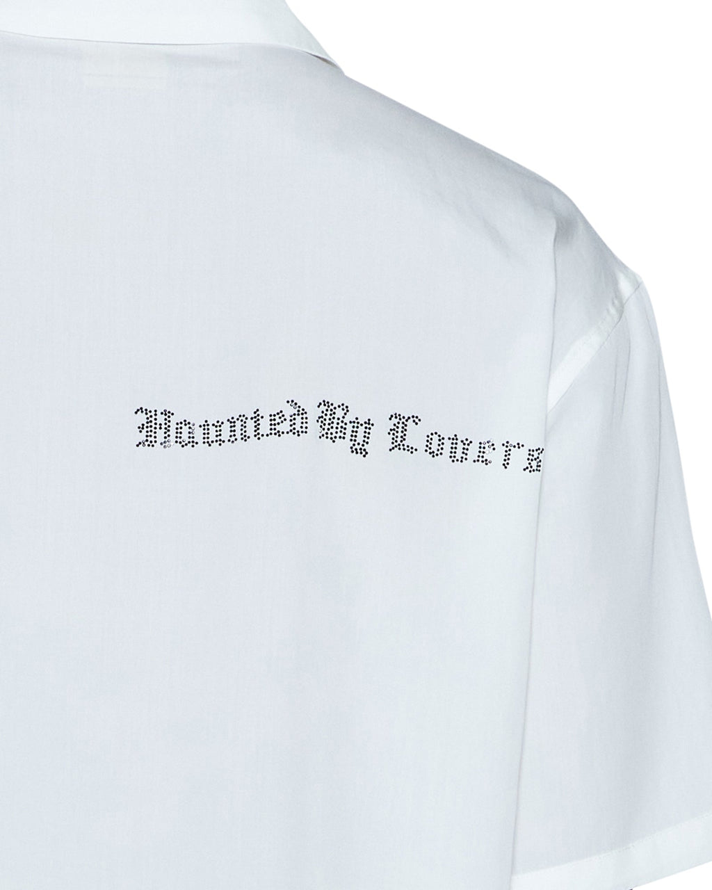 Mens Hbl Diner Ss Shirt Satin White Regular Shirts - White