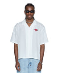 HBL DINER SS SHIRT SATIN WHITE