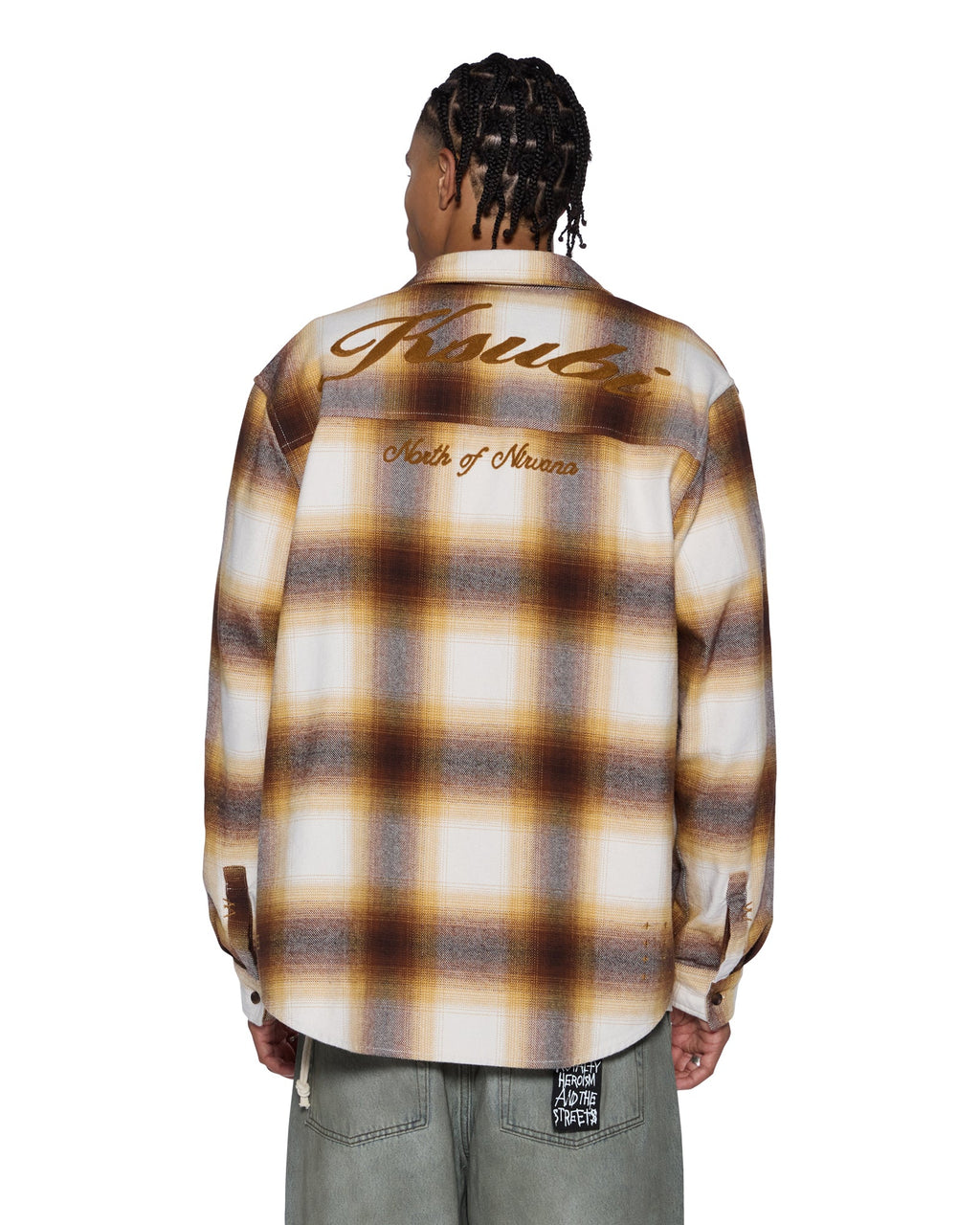 Mens Rosebowl Ls Shirt Burnt Orange Regular Shirts - Orange