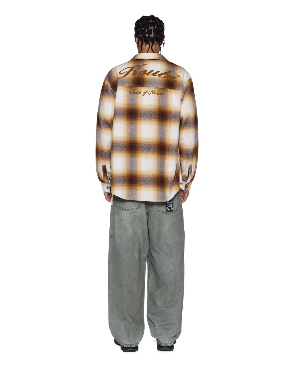 Mens Rosebowl Ls Shirt Burnt Orange Regular Shirts - Orange