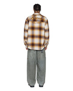 Mens Rosebowl Ls Shirt Burnt Orange Regular Shirts - Orange