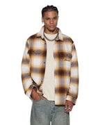 Mens Rosebowl Ls Shirt Burnt Orange Regular Shirts - Orange