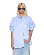Womens Astra Ls Shirt Bandana Oversized Shirts - Blue