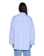 Womens Astra Ls Shirt Blue Oxford Oversized Shirts - Blue