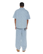 Mens Boxer Ss Shirt Tile Boxy Shirts - Denim