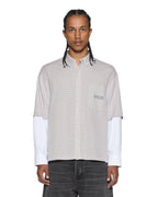 Mens E.n.d Button Layer Ls Shirt Check Regular Shirts - Multi Colour