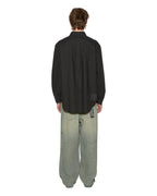 Mens Ksignature Button Down Ls Shirt Black Regular Shirts - Black