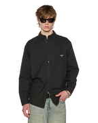 Mens Ksignature Button Down Ls Shirt Black Regular Shirts - Black
