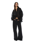 Womens Labels Astra Ls Shirt Black Oversized Shirts - Black