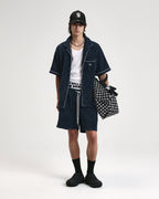 Mens Lounge Short Navy Relaxed Walkshorts - Navy