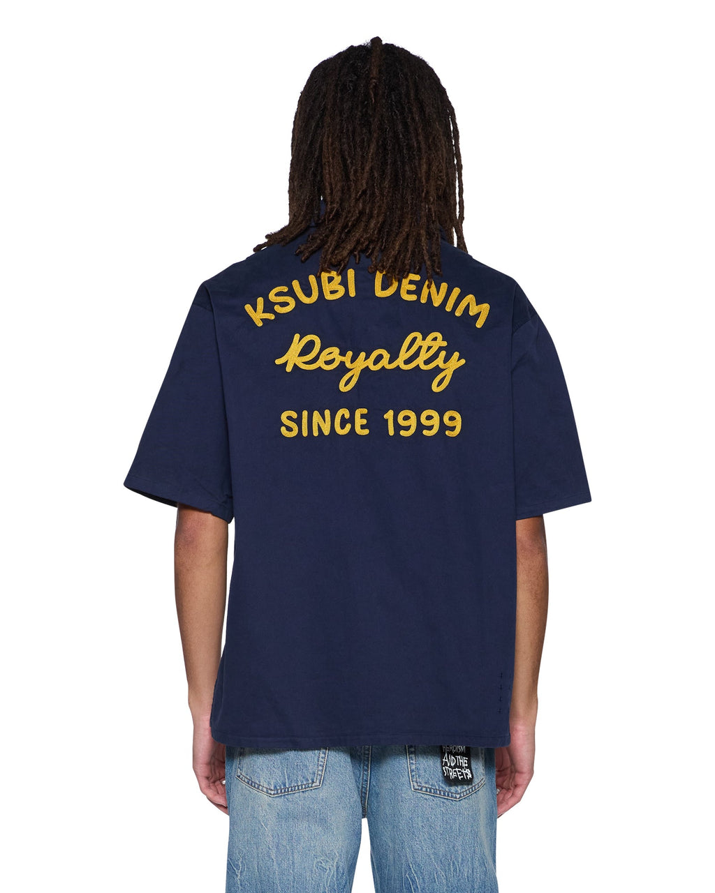 Mens Mekanik Boiler Ss Shirt Ink Blue Regular Shirts - Navy