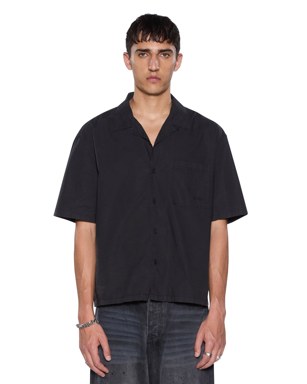 Mens 1999 Diner Ss Shirt Carbon Regular Shirts - Black