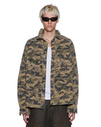 Mens Vulture Ls Shirt Camo Regular Shirts - Green