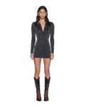 DEVIN LS SHIRTDRESS SILVER