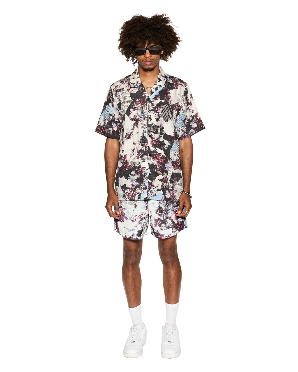 Mens Chop Up Boardshort Multi Regular Walkshorts - Multi Colour