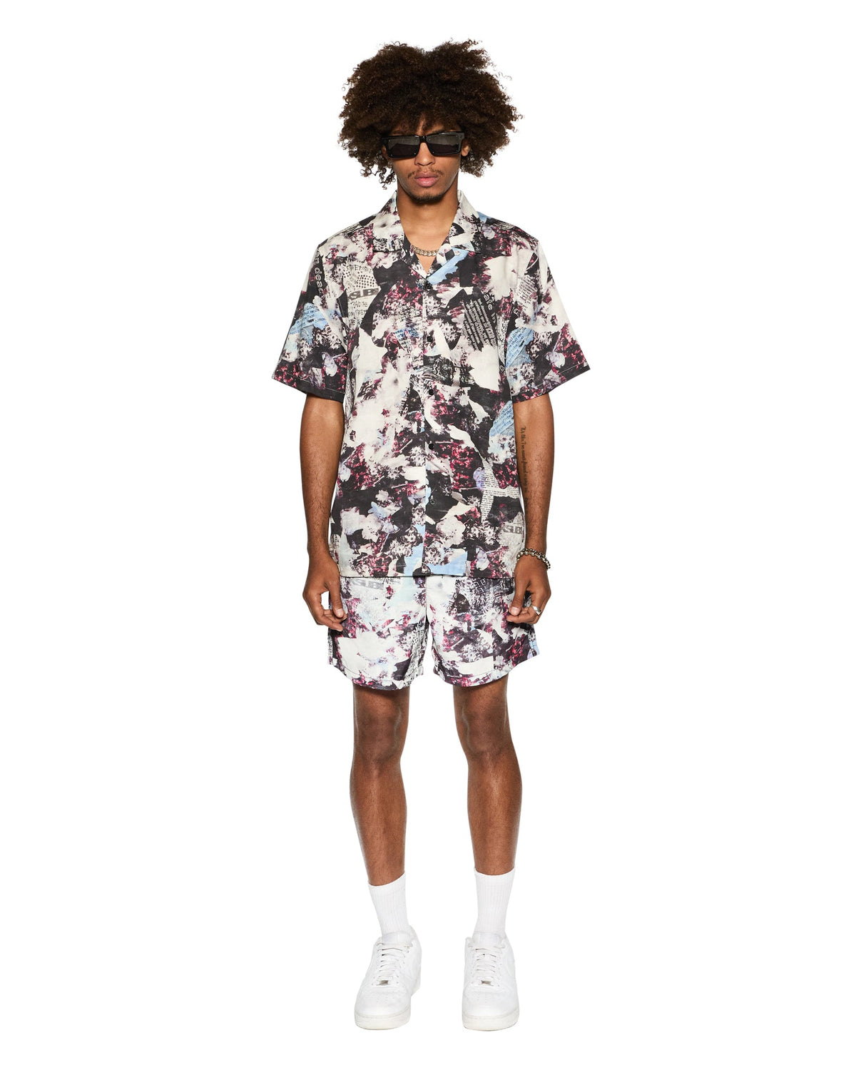 Mens Chop Up Boardshort Multi Regular Walkshorts - Multi Colour