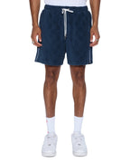 Mens Lounge Short Navy Relaxed Walkshorts - Navy