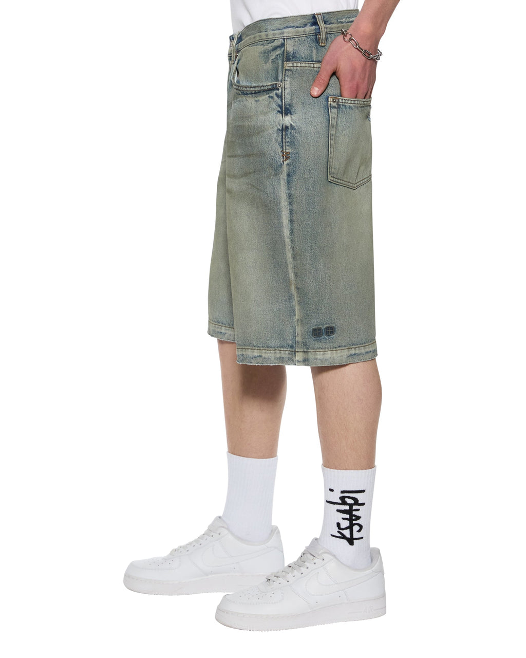 Mens Maxx Short Mechanik Relaxed Walkshorts - Denim