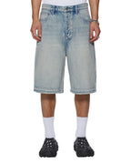 Mens Maxx Short Punk Blue Relaxed Walkshorts - Denim