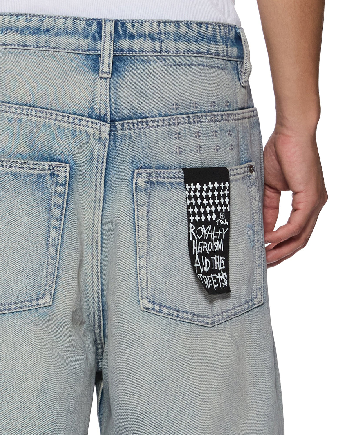 Mens Maxx Short Punk Blue Relaxed Walkshorts - Denim