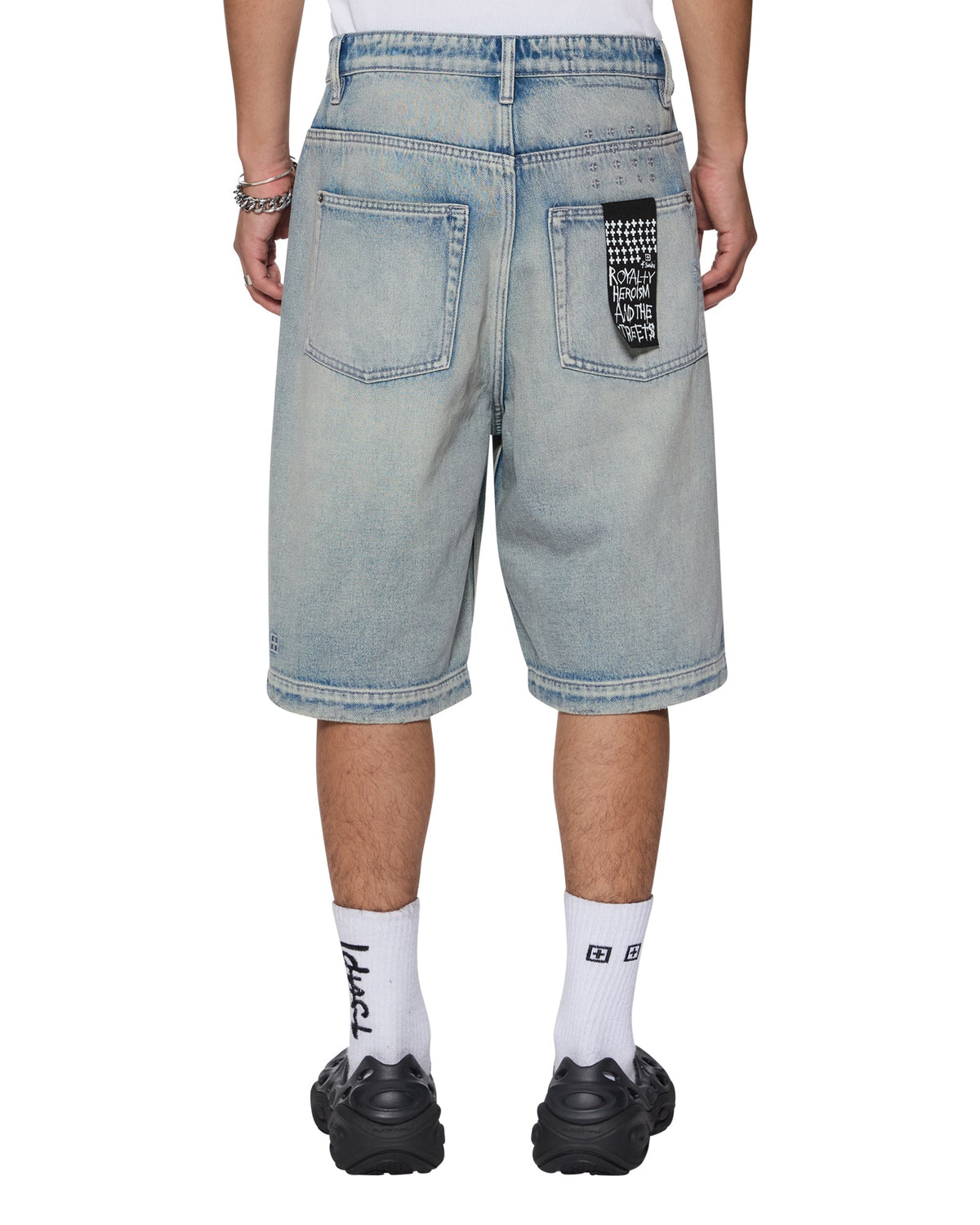 Mens Maxx Short Punk Blue Relaxed Walkshorts - Denim