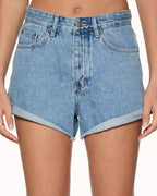 Womens Rollin Out Authentik Relaxed Walkshorts - Denim