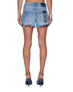 Womens Slouch Short Maverick Relaxed Walkshorts - Denim