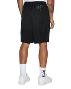 Mens 1999 Life Short Black Relaxed Walkshorts - Black
