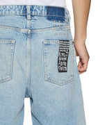 Mens Anti K Short Krystal Relaxed Walkshorts - Denim