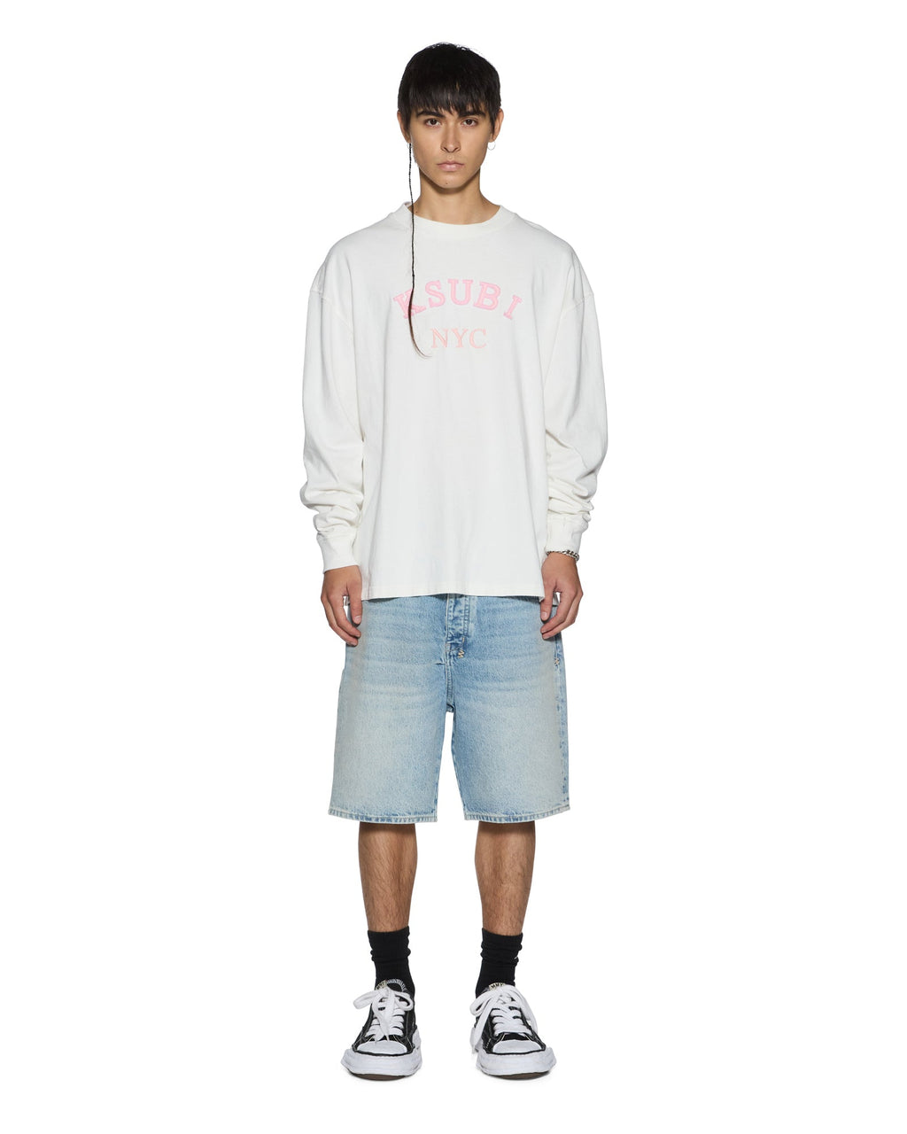 Mens Anti K Short Krystal Relaxed Walkshorts - Denim