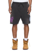 Mens Genesis Trak Short Charcoal Fade Regular Walkshorts - Grey
