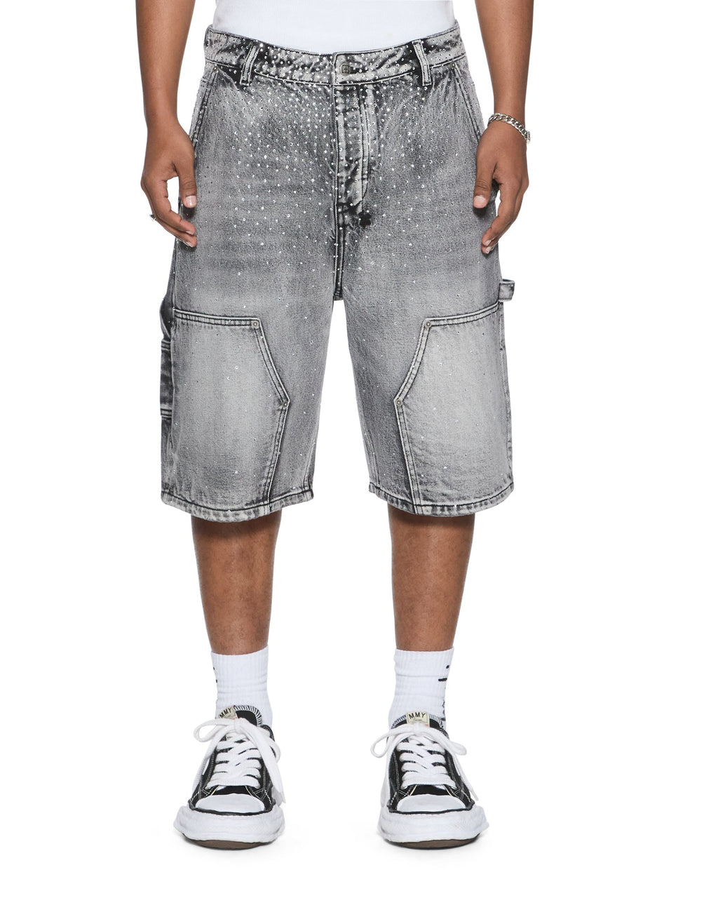 Mens Maxx Operator Short Konkrete Crystal Relaxed Walkshorts - Grey